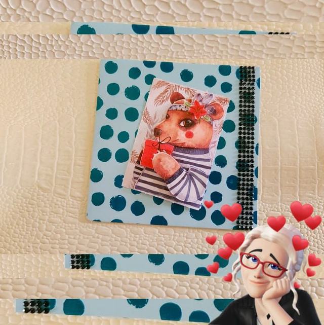 N°880 Carte&quot; L&#039;ourson &quot;