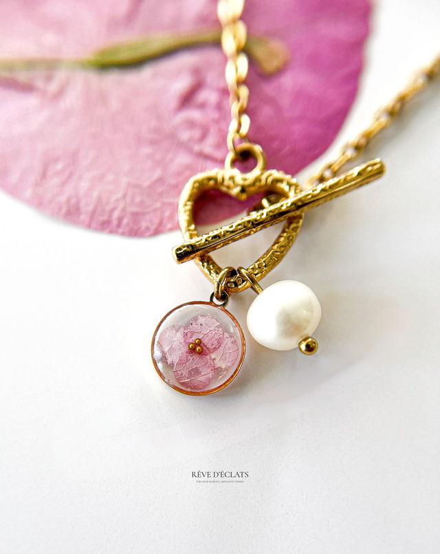 Chaîne de cheville - Fleur de bougainvillier