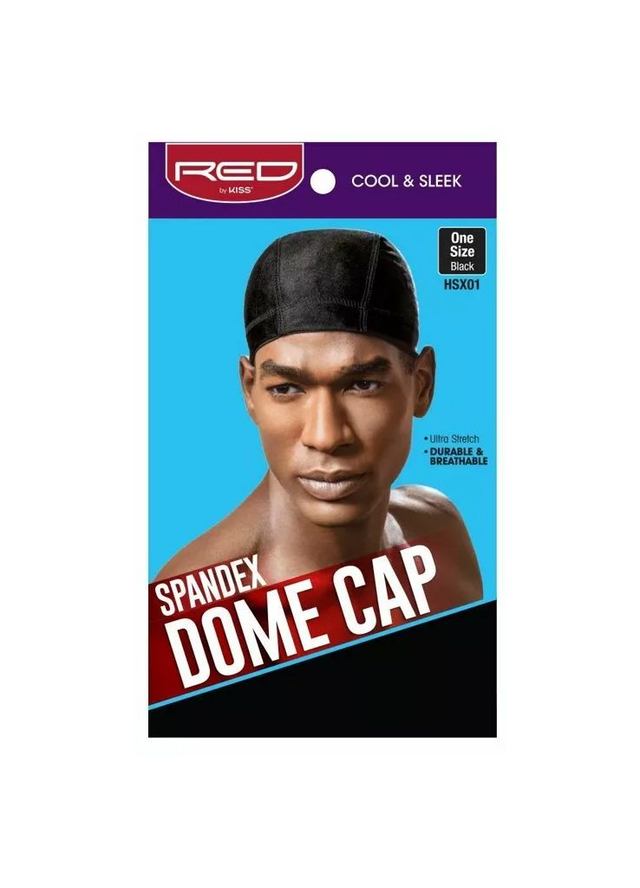 Spandex Dome Cap - Black Men
