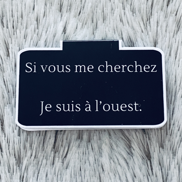 Marque-pages magnétique A l’ouest 