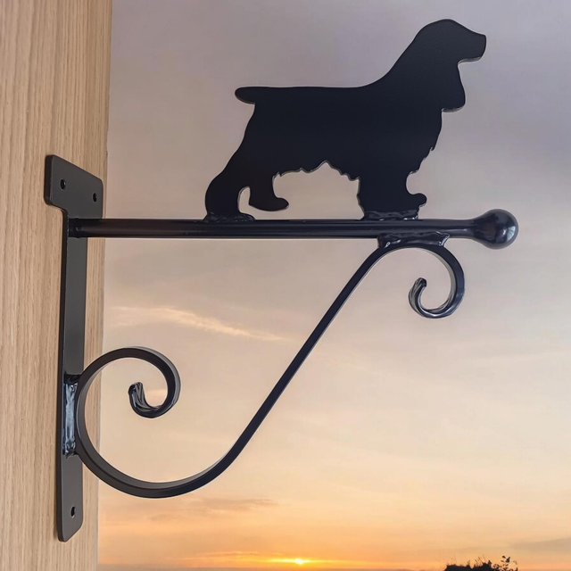 Cocker Spaniel Hanging Basket Bracket