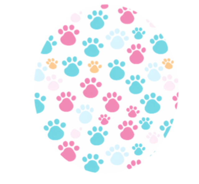 Pink &amp; Blue Paws