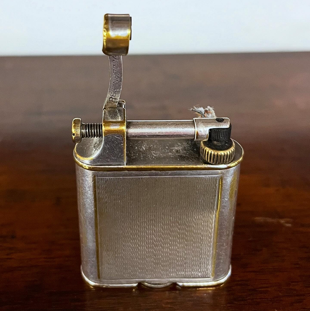 Alfred Dunhill “Unique” Lift Arm Petrol Lighter, Engine Turned – c.1924–1932