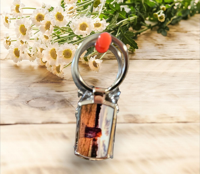 Key Ring - Catching the sunset  (Metal)