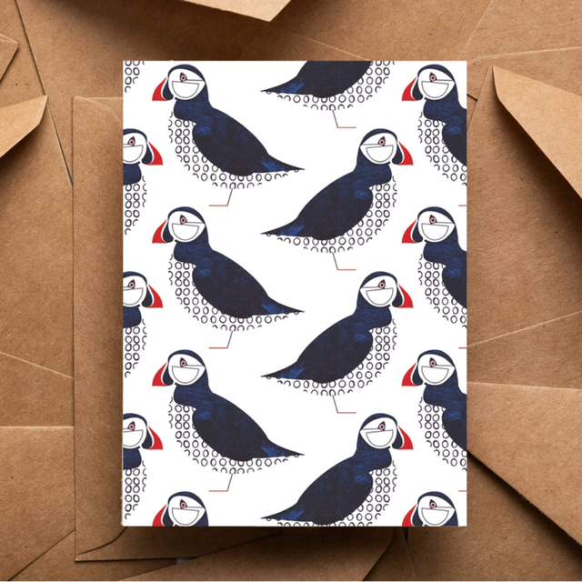 Puffin Pattern Card