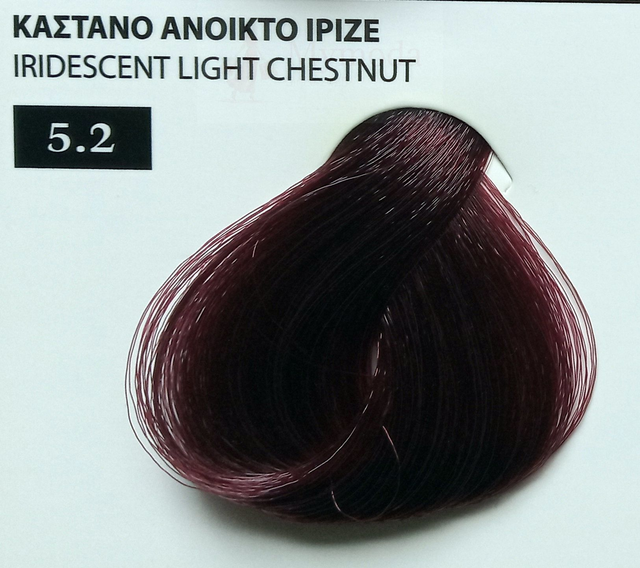 ΒΑΦΗ ΜΑΛΛΙΩΝ EXCLUSIVE ΣΕ ΕΠΑΓΓΕΛΜΑΤΙΚΗ ΣΥΣΚΕΥΑΣΙΑ 100ml Νο 5.2 ΚΑΣΤΑΝΟ ΑΝΟΙΚΤΟ ΙΡΙΖΕ