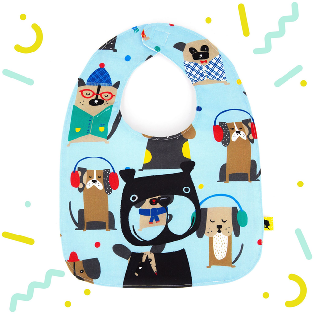 Bavoir de naissance CHIENS