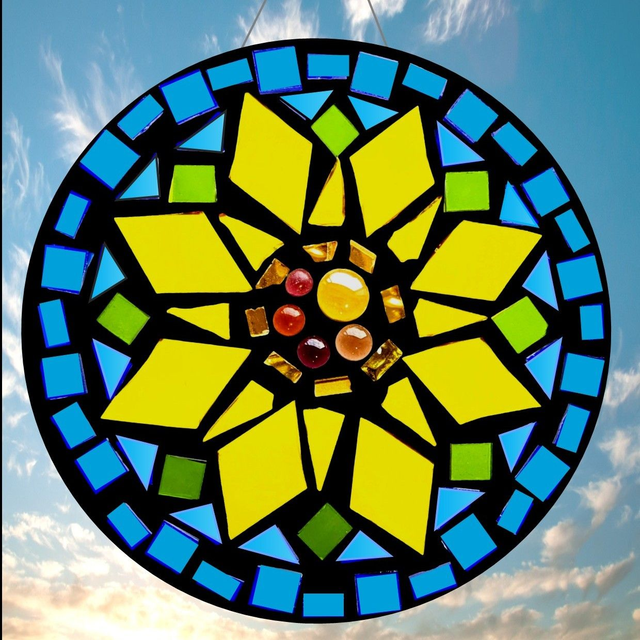 Sunflower Mosaic Sun Catcher Kit