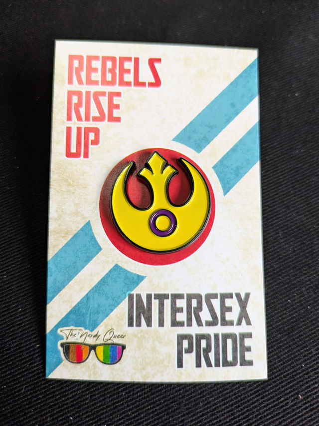 Star Wars Rebel Alliance Inspired Intersex Pride Soft Enamel Pin Badge