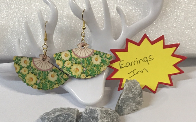 Brown Wood Earrings- Mixed - MWD96