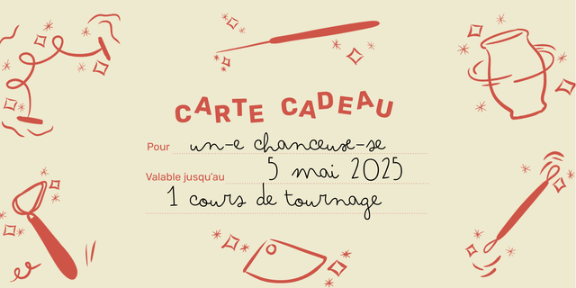 Carte cadeau cours : cours de tournage