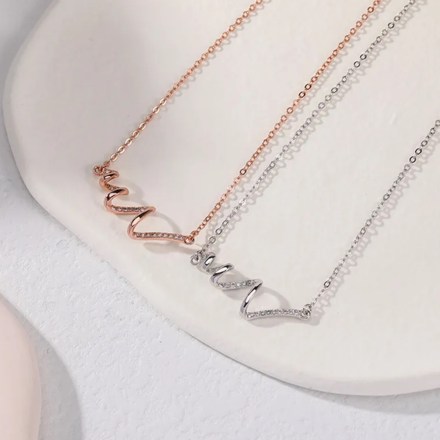 Waves Sterling Silver Necklace