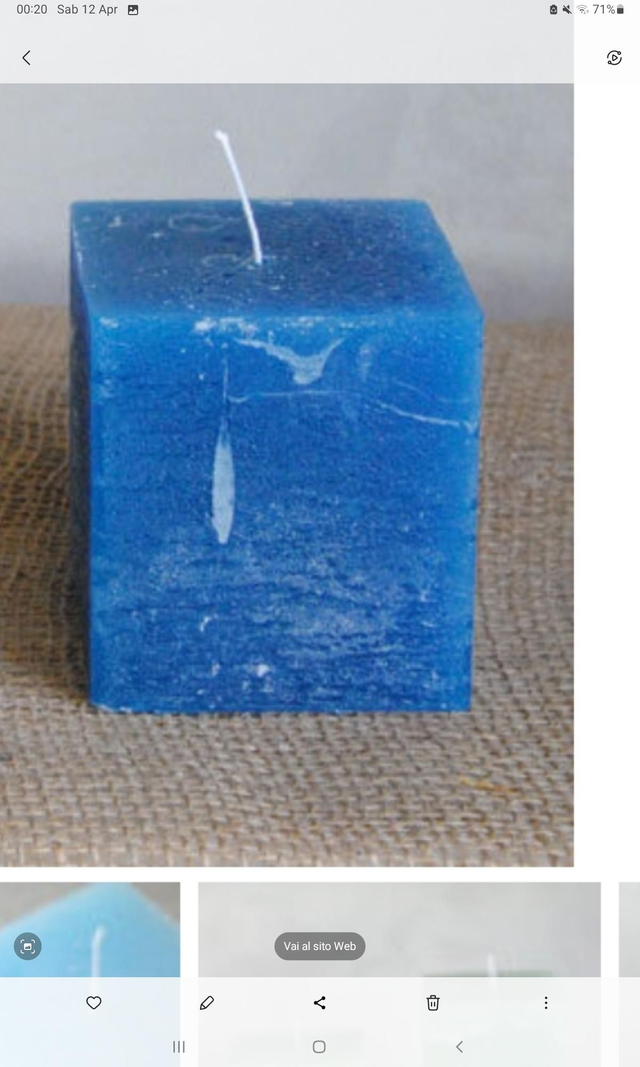 Candela Artigianale Aroma Brezza Marina