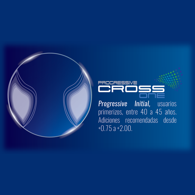 Cristales progresivos Cross One Optiland - CR39 (orgánicos)