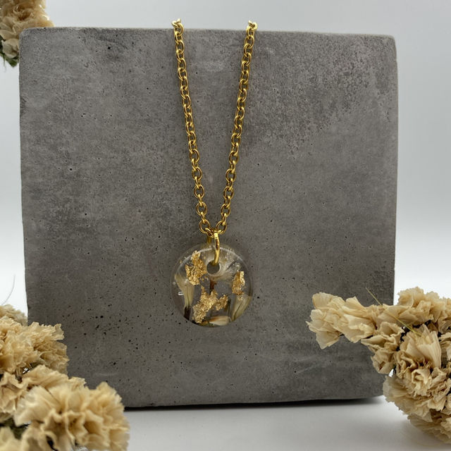 Collier Limoniums blanc 