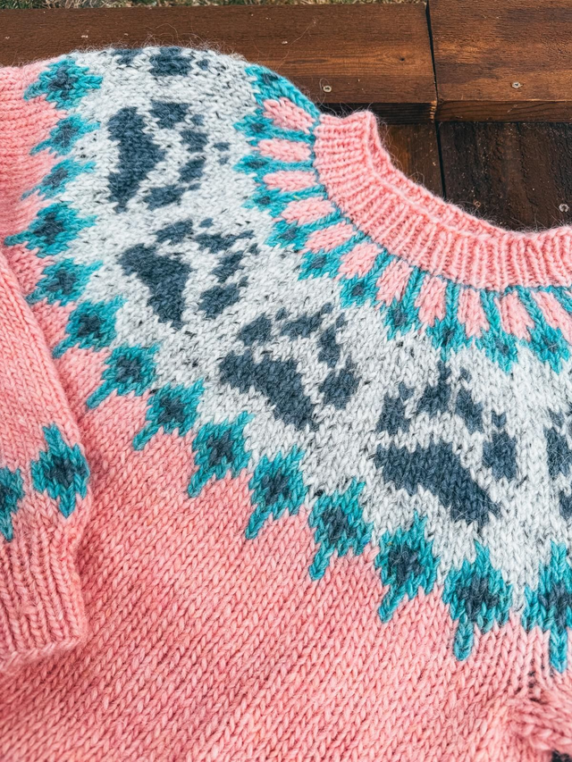 Wilderness Sweater Kit - Col 05 (Winter Morning Álafosslopi) - Wool &amp; Pattern - Linka Neumann