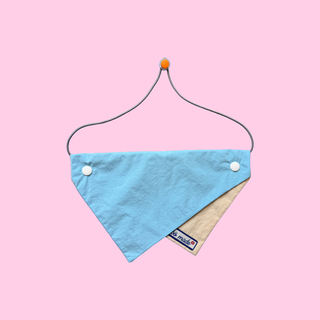 Mixed Colour Pet Kerchief (Light Blue&amp;Grey)