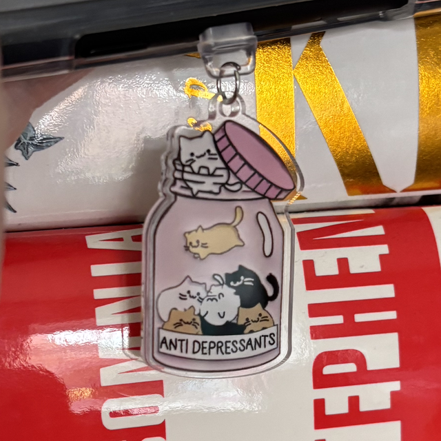 Anti-Depressant Cats Kindle Charm