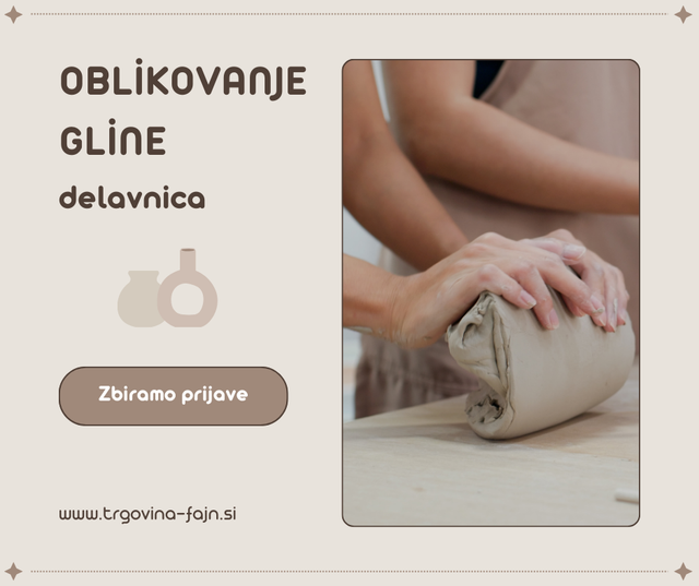 Rokodelska delavnica oblikovanja gline