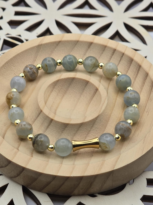 Bracelet Calcite bleue sur gangue 0,8 cm