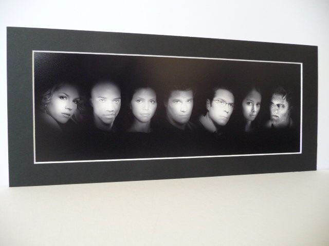 Angel Cast Black &amp; White Print