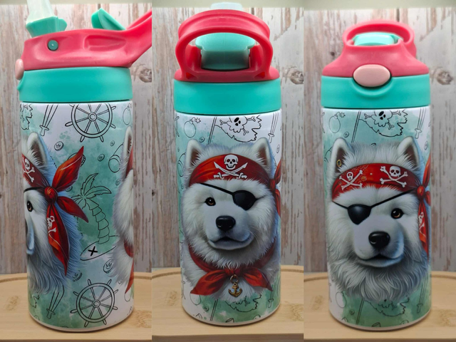 Gourde 350 ml samoyède pirate