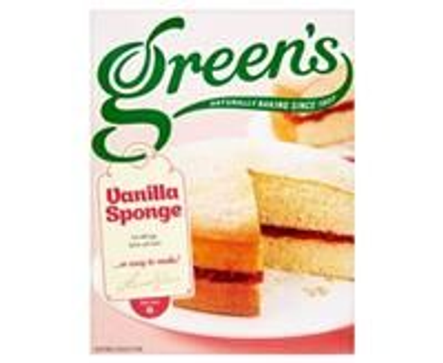 Green's vanilla sponge mix