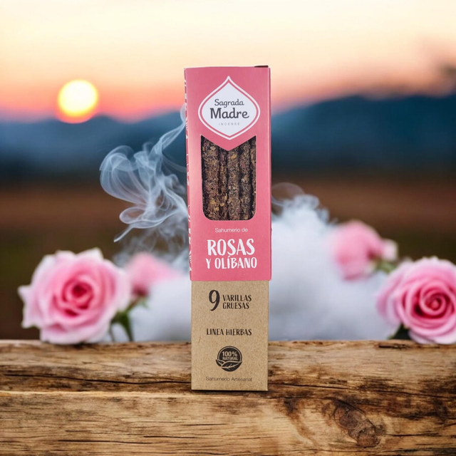Rose et Oliban - Encens Sagrada Madre