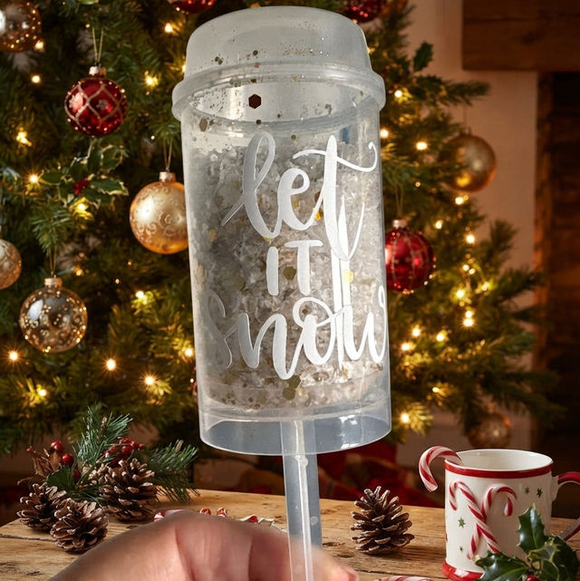 Let It Snow Confetti Push Pop