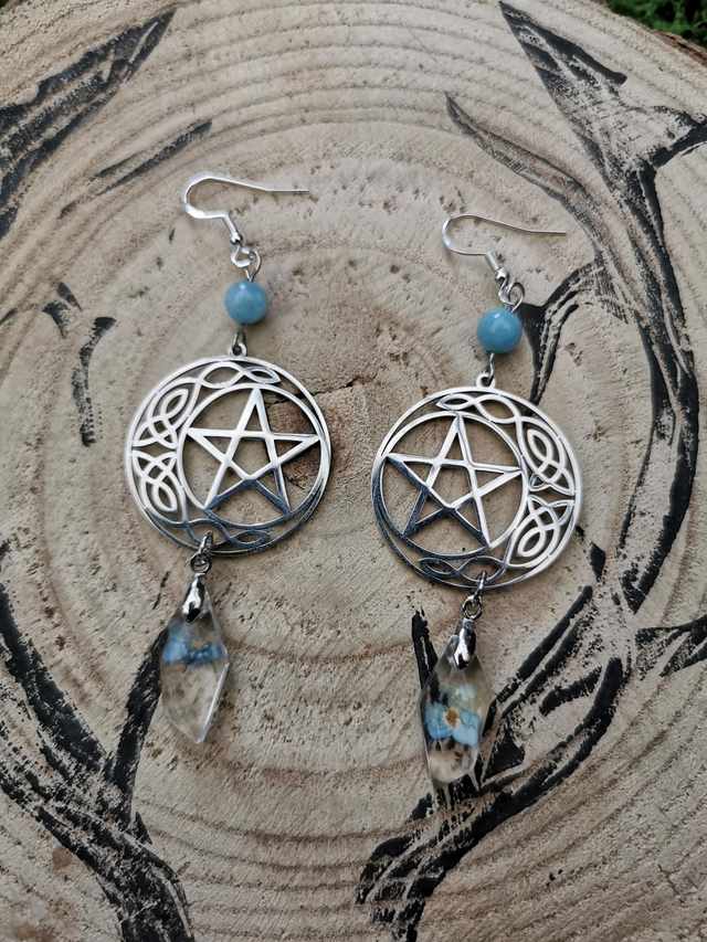 Pentacle et myosotis 
