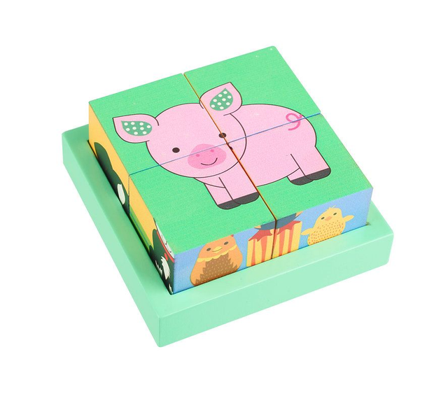 Wooden Farm Animal Blocks - By Orange Tree Toys