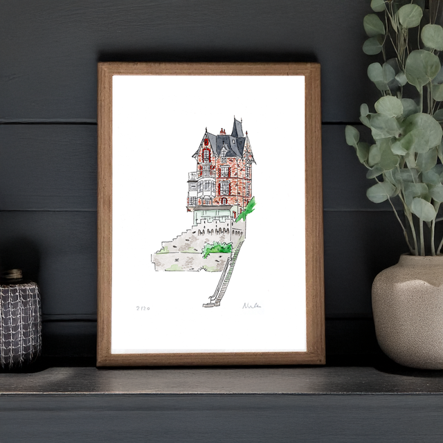 Le Clos Brizeux, Dinard, Art Print - French coast Decor