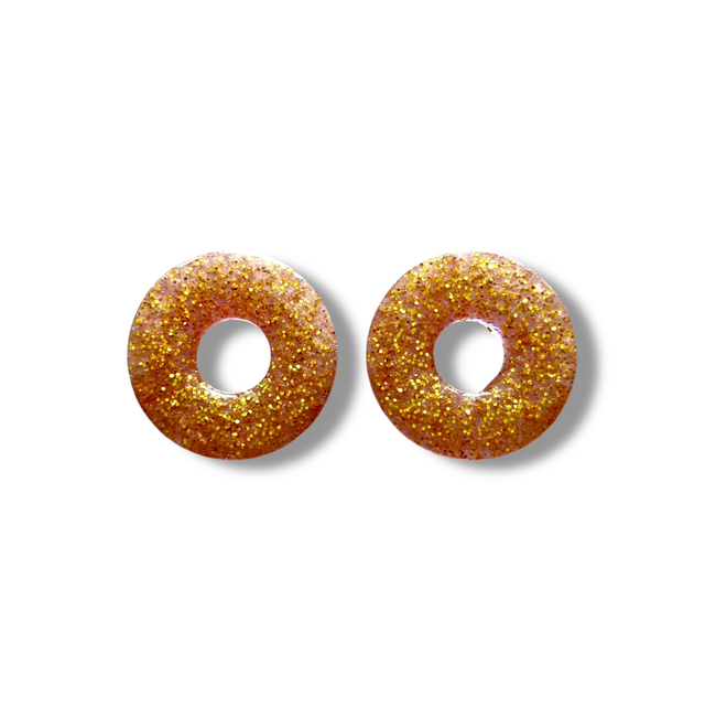 Pampilles donut dorées pailletées