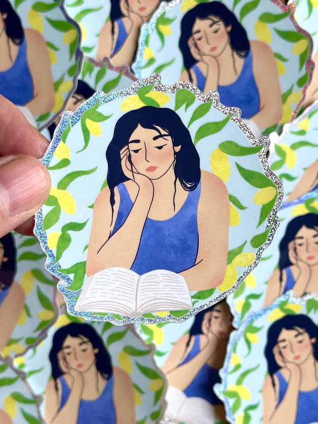 Sticker Liseuse aux citrons