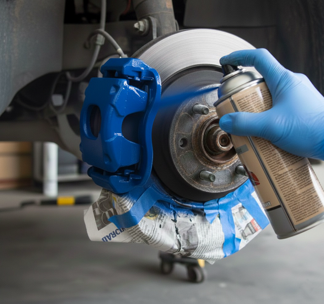 🎨 barvy LAK NA BRZDOVÝ TŘMEN K2 400 ML MODRÁ - Lak na brzdové třmeny a bubny K2 L346NI