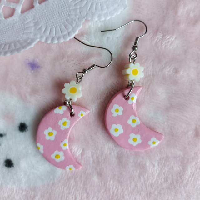 Boucles d'oreilles Lune 🌼