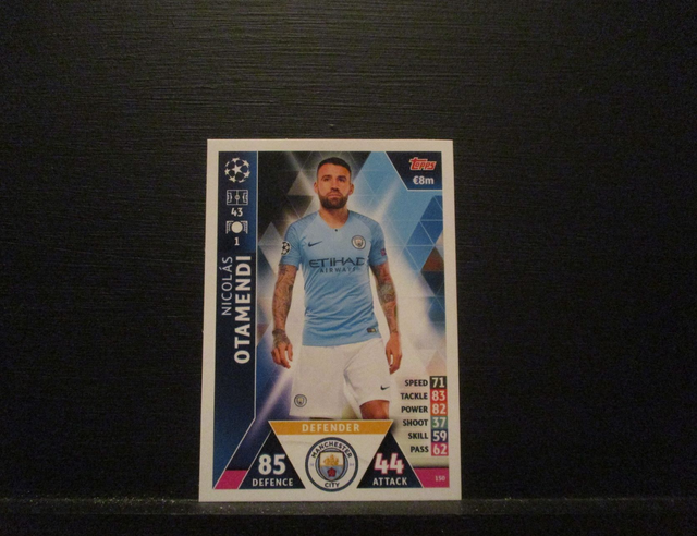Nicolas Otamendi - UEFA Champions League Match Attax 2018/19 Original Trading Card #150