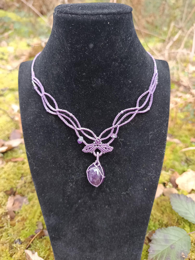 Collier Amethéa ( améthyste)