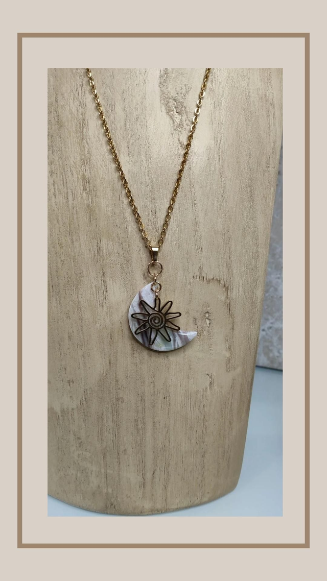 Collier "la naturelle" lune