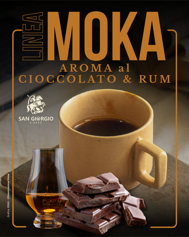 linea MOKA "aroma al CIOCCOLATO &amp; RUM"