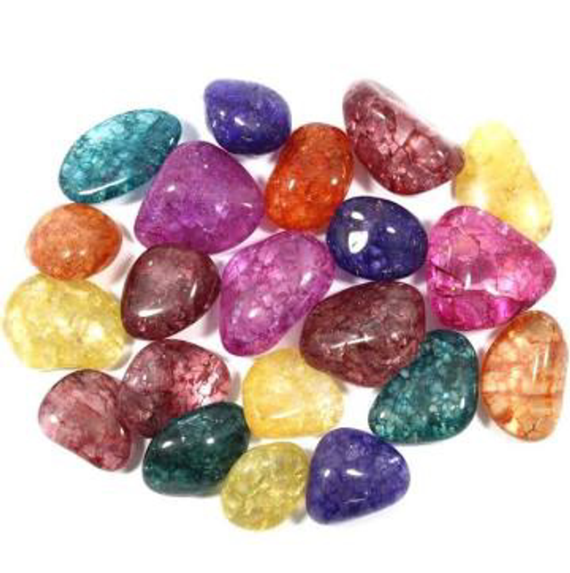 Crackled Quartz Tumblestones