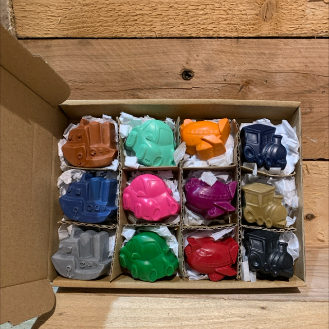 Transport Wax Crayon Box 