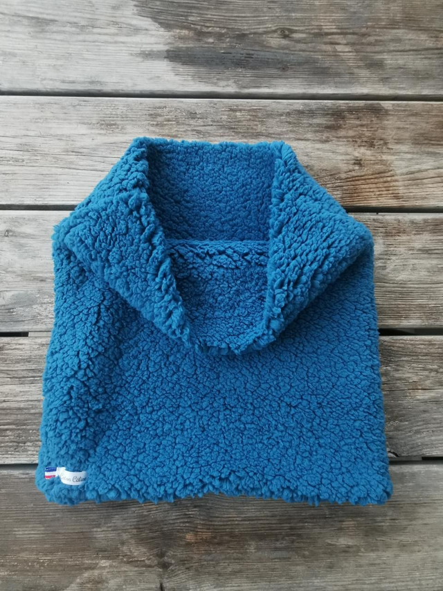 Snood LOUIS uni bleu pétrole 