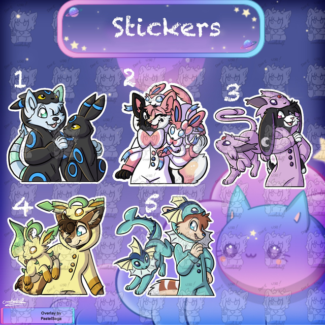 Stickers - Furry x Pokemon