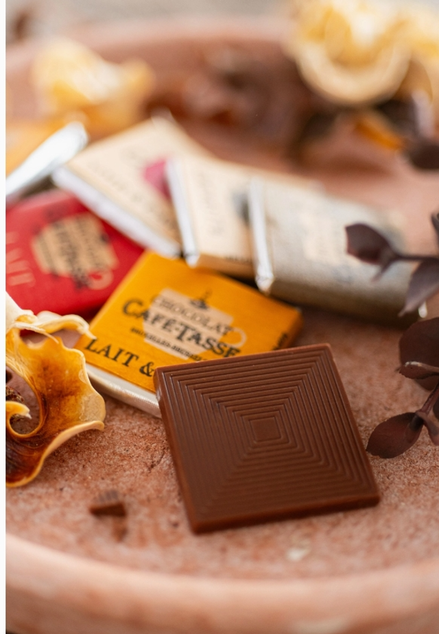 Réglette 15 carrés de chocolats assortis