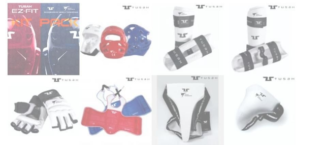 Competition Kit/Helmet, Shin Guard, Forearm, Groin Guard/Protector/ Includes Backpack