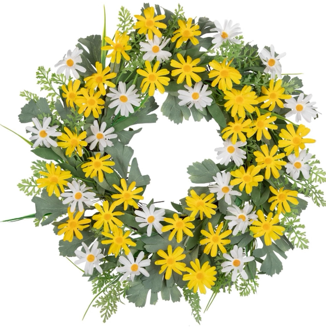 Daisy Wreath - Artificial 