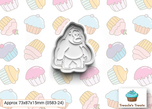 Gorilla Fondant/cookie stamp with cutter