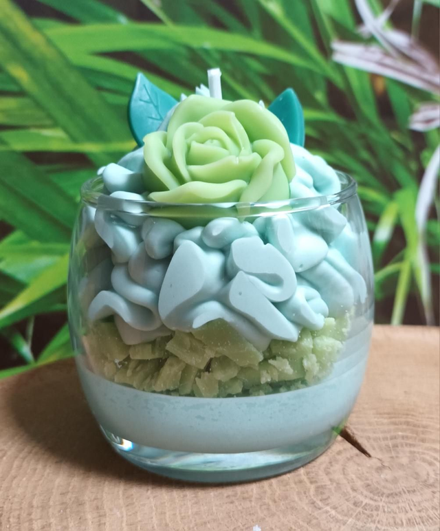 Bougie menthe chlorophylle, DISPO EN BOUTIQUE