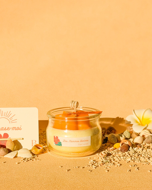 Bougie Solaire, Monoï Divin 🧡
